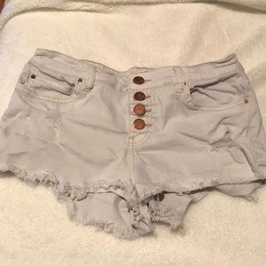 Billabong button up denim shorts